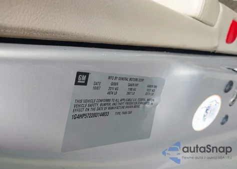 2008 Buick Lucerne Cx из США, поврежденный, VIN 1G4HP57228U144653